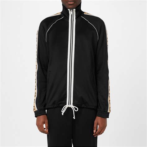 gucci track suit black|gucci ribbon tracksuit top.